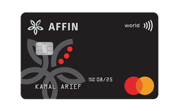 Affinbank World Card - Black card with low entry requirement at annual income of RM80,000